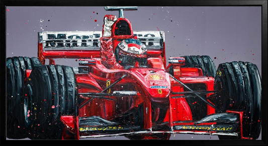 Paul Oz | Michael Schumacher 1998 Cabrerizo | Limited Edition F1 Canvas | 91 x 129cm | 50 Worldwide