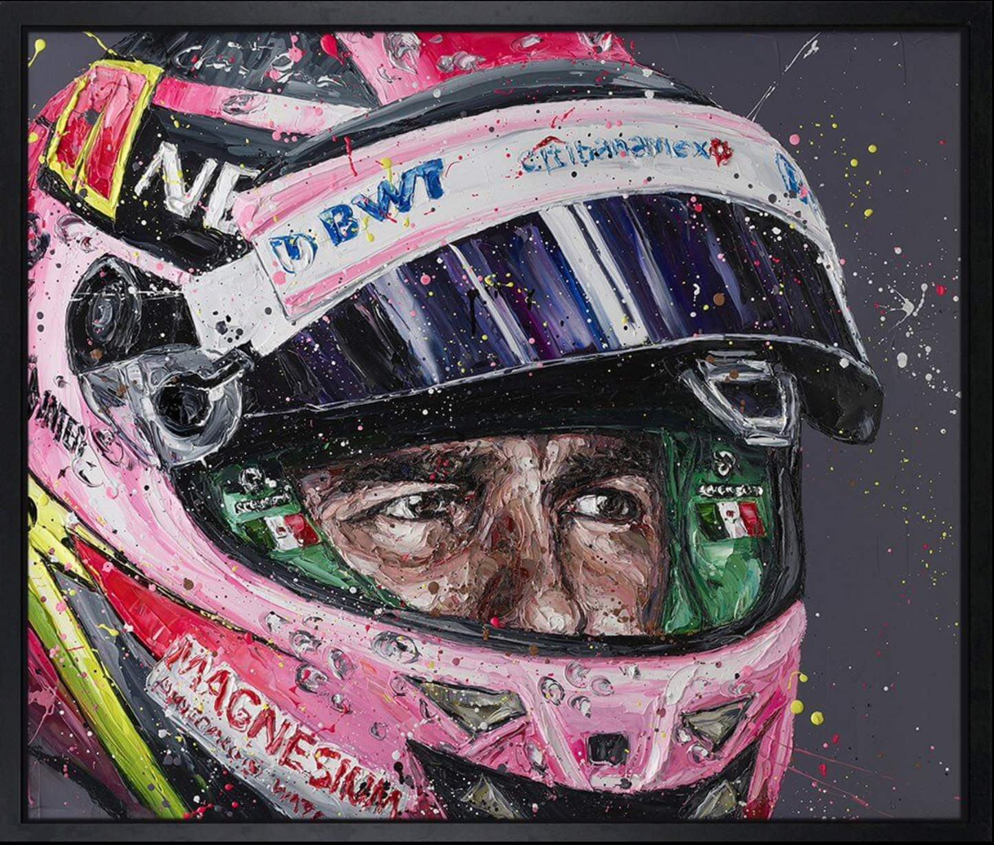 Paul Oz | Sergio ‘Checo’ Pérez | Limited Edition F1 Canvas | 91 x 106cm | 50 Worldwide