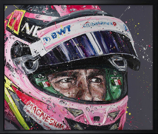 Paul Oz | Sergio ‘Checo’ Pérez | Limited Edition F1 Canvas | 91 x 106cm | 50 Worldwide