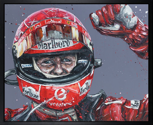 Paul Oz | Keep Fighting Michael Schumacher | Limited Edition F1 Canvas | 91 x 106cm | 50 Worldwide