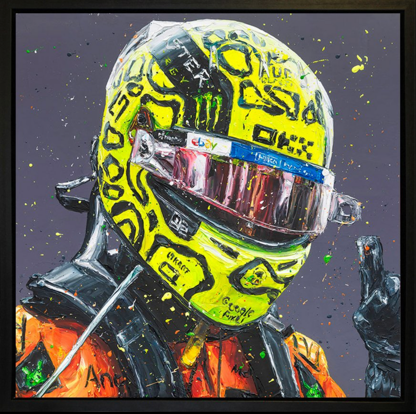 LANDO FIRST WIN – WALL OF CHAMPION’S BY PAUL OZ , F1 WALL OF CHAMPION'S