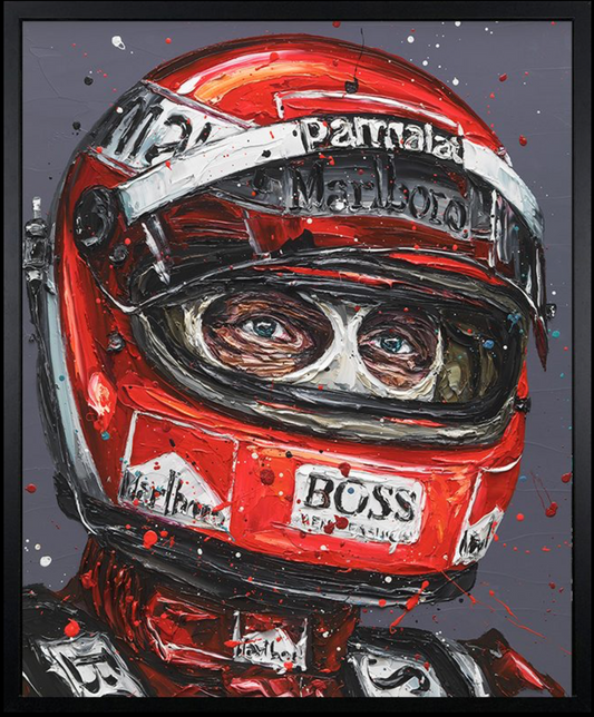 Paul Oz | Niki Lauda 1986 | Limited Edition F1 Canvas | 91 x 106cm | 50 Worldwide