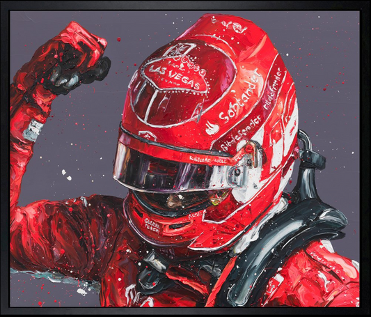 Paul Oz | Charles Leclerc Vegas II | Limited Edition F1 Canvas | 91 x 106cm | 50 Worldwide