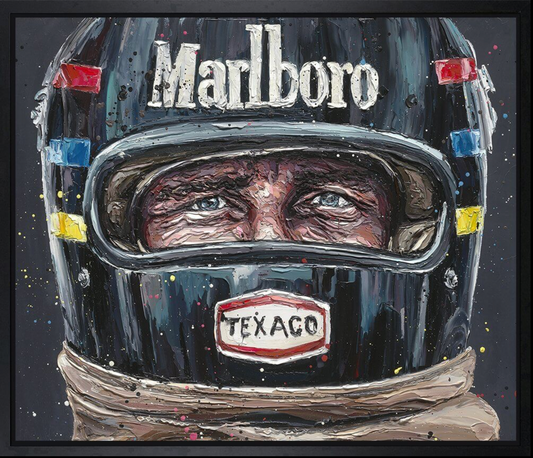 Paul Oz | James Hunt Let’s Race | Limited Edition F1 Canvas | 91 x 106cm | 50 Worldwide