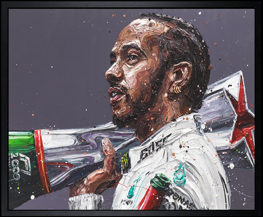 Paul Oz | Lewis Hamilton 1000th Grand Prix | Limited Edition F1 Canvas | 91 x 106cm | 50 Worldwide