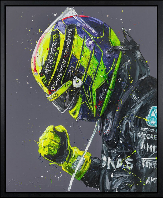 Paul Oz | Lewis Hamilton 2023 | Limited Edition F1 Canvas | 91 x 106cm | 50 Worldwide