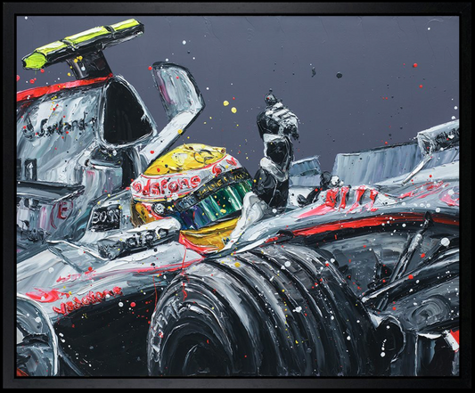 Paul Oz | Lewis Hamilton McLaren | Limited Edition F1 Canvas | 91 x 106cm | 50 Worldwide