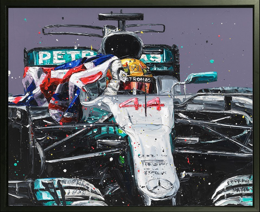 Paul Oz | Lewis Hamilton Mexico 2017 Car | Limited Edition F1 Canvas | 91 x 106cm | 50 Worldwide