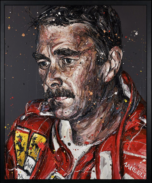 Paul Oz | Nigel Mansell Monaco 1990 | Limited Edition F1 Canvas | 91 x 106cm | 50 Worldwide