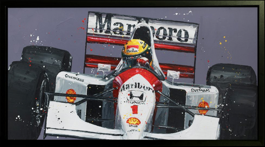 Paul Oz | Ayrton Senna Monaco 1992 | Limited Edition F1 Canvas | 129 x 71 cm | 50 Worldwide