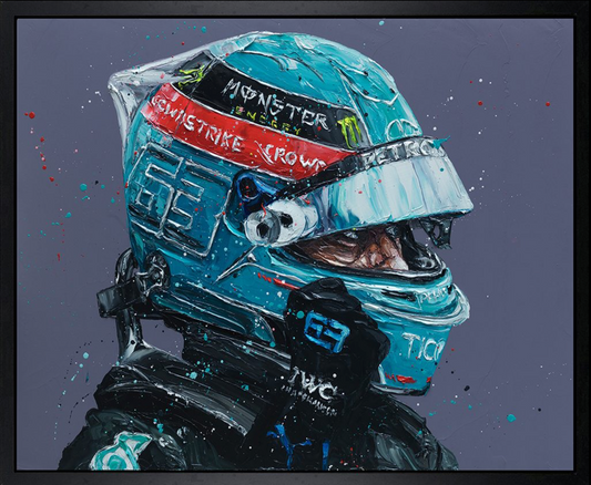 Paul Oz | George Russell Mr Saturday | Limited Edition F1 Canvas | 91 x 106cm | 50 Worldwide