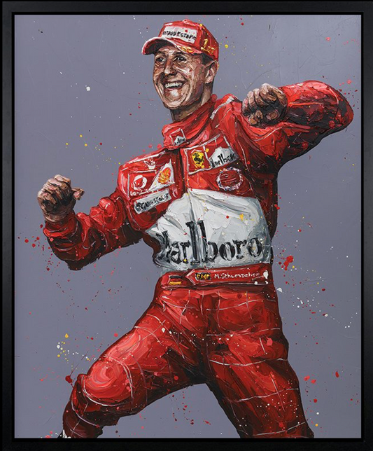 Paul Oz | Records Were There To Be Broken | Lewis Hamilton F1 Canvas | 91 x 106cm | Limited Edition of 50 Worldwide