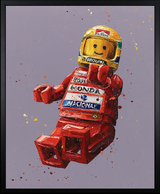 Paul Oz | Ayrton Senna LEGO | Limited Edition F1 Canvas | 91 x 106cm | 50 Worldwide