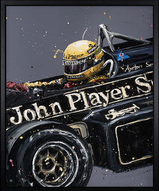 Paul Oz | Ayrton Senna JPS Lotus | Limited Edition F1 Canvas | 91 x 106cm | 50 Worldwide