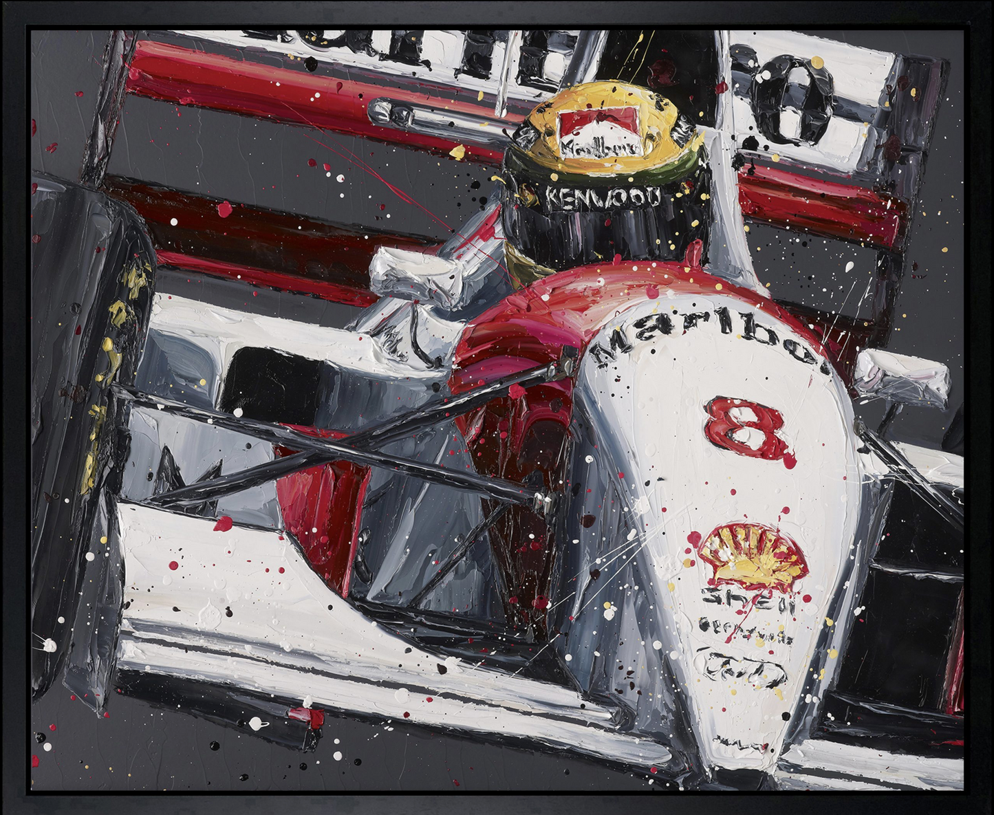Paul Oz | Ayrton Senna McLaren | Limited Edition F1 Canvas | 91 x 106cm | 50 Worldwide