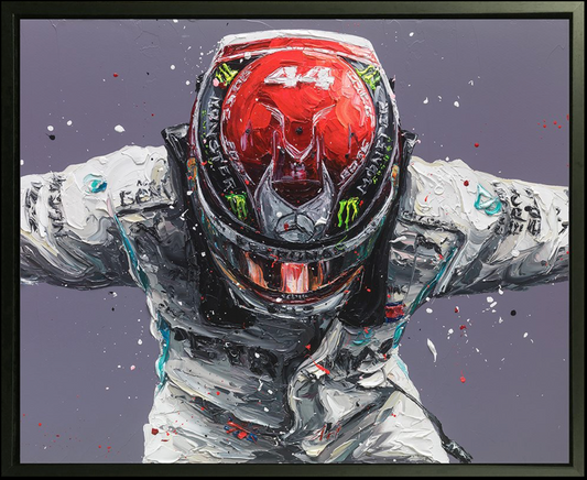 Paul Oz | Lewis Hamilton Still I Rise | Limited Edition F1 Canvas | 91 x 106cm | 50 Worldwide