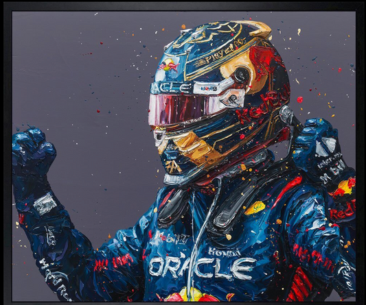 Paul Oz | Max Verstappen 2023 World Title | Limited Edition F1 Canvas | 91 x 106cm | 50 Worldwide