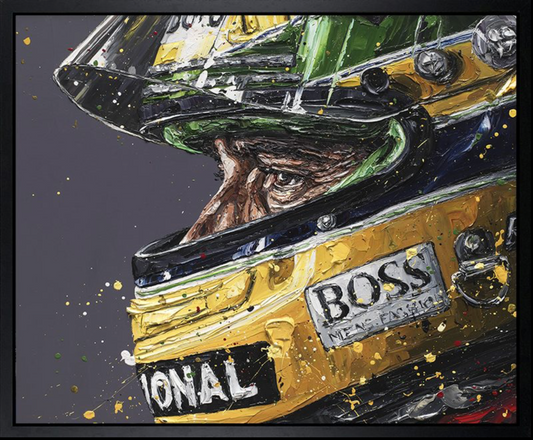 Paul Oz | Ayrton Senna Zenn | Limited Edition F1 Canvas | 91 x 106cm | 50 Worldwide
